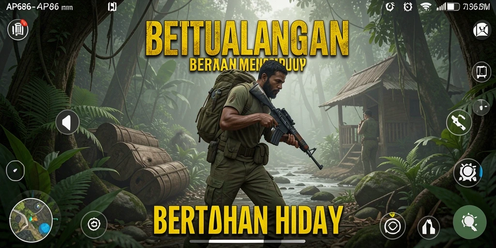 Screenshot dari AP686 menunjukkan aksi bertahan hidup yang menegangkan.