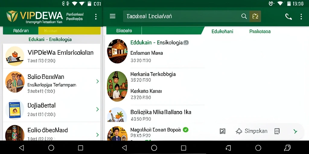 Antarmuka VIPDEWA yang informatif dan menarik.