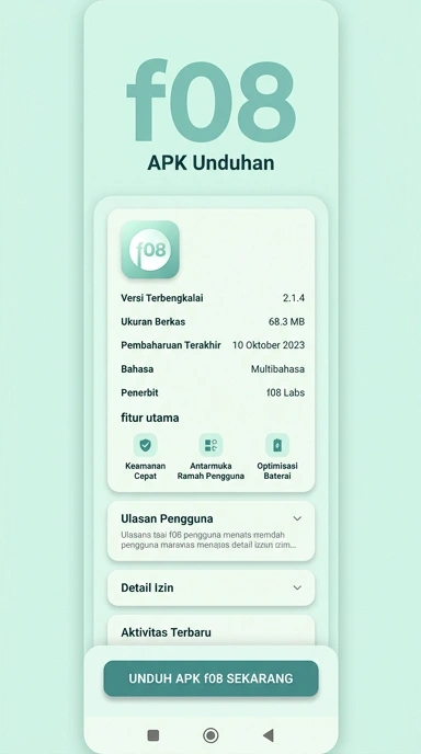 Tampilan halaman APK f08