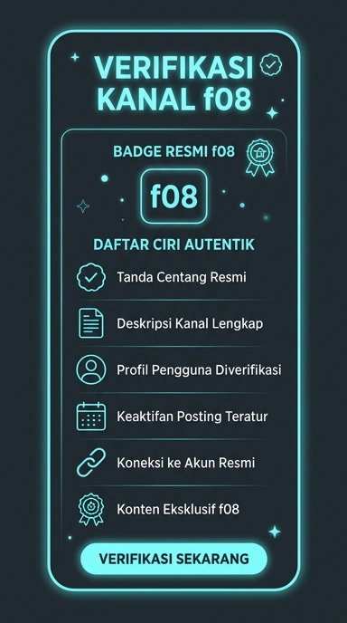 Tampilan kanal resmi f08